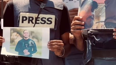 لا لاغتيال الصحافة.. صحفيون فلسطينيون ينظمون وقفة احتجاجية تنديدًا بجرائم الاحتلال ضدهم