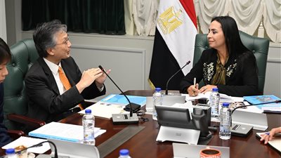 وزيرة التضامن تبحث مع سفير اليابان أهم القضايا ذات الصلة بالطفولة المبكرة