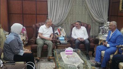 رئيس ميناء دمياط يستقبل رئيس هيئة الرقابة على الصادرات والواردات 