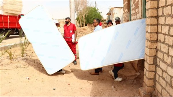 مساعدات للقرى المتضررة