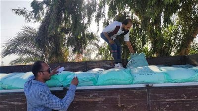 قبل بيعها بالسوق السوداء.. ضبط 180 شيكارة سماد مدعم خلال حملات تفتيشية بالمنيا