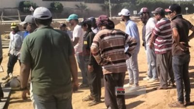 إصابة 4 أشخاص في انهيار حفرة داخل موقع تحت الإنشاء بالتجمع الخامس |صور