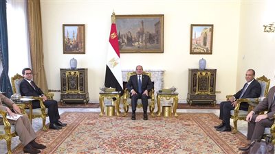 الرئيس السيسي يستقبل وزير الخارجية الفرنسي