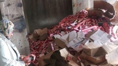 الصور الأولى لـ ضبط 11 طن لانشون غير صالح للاستهلاك الآدمي بالشرقية