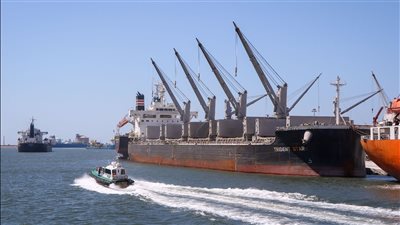 ميناء دمياط يستقبل 49 ألف طن من المواد الغذائية