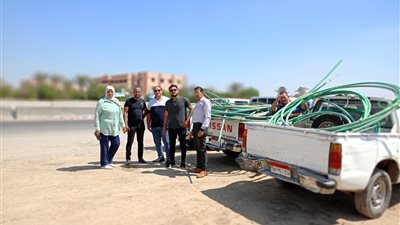 ضبط وإزالة 531 توصيلة مياه خلسة في الفيوم