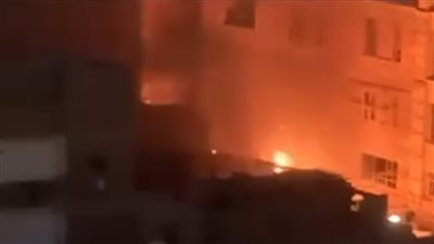 نشوب حريق في محل بيع إكسسوارات سيارات بالقاهرة