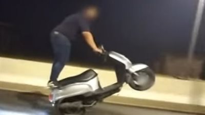 القبض على جزار أدى حركات استعراضية بدراجة نارية في بورسعيد