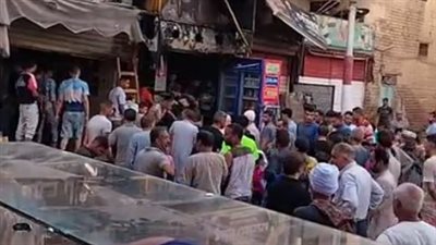 تفاصيل مصرع صغير بسبب حريق سوبر ماركت بسوهاج | بث مباشر