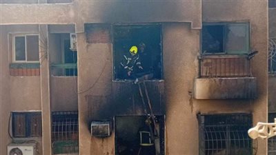 حريق في عقار مكون من 7 طوابق بمحيط معهد القلب في إمبابة