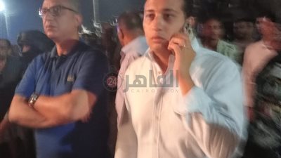 محافظ الفيوم ونائب المحافظ يتفقدان موقع حادث تصادم عدة سيارات على طريق القاهرة الفيوم الصحراوي