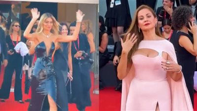 ريا أبي راشد وسفيا الفيتي.. النجمات يتألقن على ريد كاربت مهرجان فينيسيا السينمائي| صور