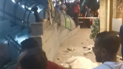 إصابة فتاتين في انهيار بلكونة على كافيتريا بكورنيش كليوباترا بالإسكندرية 