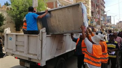 رفع 2125 إشغال طريق مخالف بـ 5 مراكز بالبحيرة