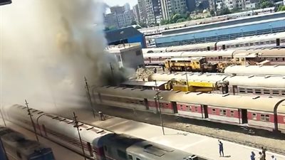 السكة الحديد تكشف تفاصيل حريق محطة قطارات رمسيس