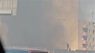 اندلاع حريق أعلى الطريق الدائري بالجيزة