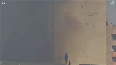 السيطرة على حريق أعلى الطريق الدائري بالجيزة |صور 