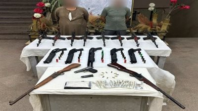 القبض على المتهمين بالإتجار في الأسلحة النارية بأسيوط