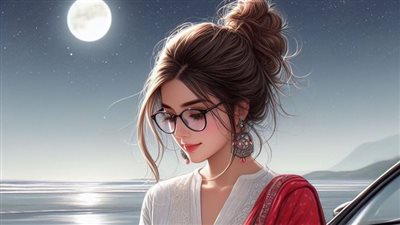 صور بنات كيوت كرتون.. خلفيات ساحرة ثلاثية الأبعاد للفيس بوك