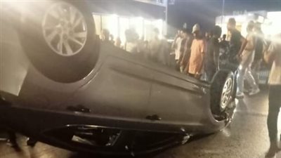 دخلوا المستشفى بدل عش الزوجية.. مصرع شخص وإصابة عروسين بحادث كوبري سيدي جابر| بث مباشر 