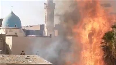 نشوب حريق داخل مخازن تابعة لمديرية التربية والتعليم بمحافظة بني سويف| صور