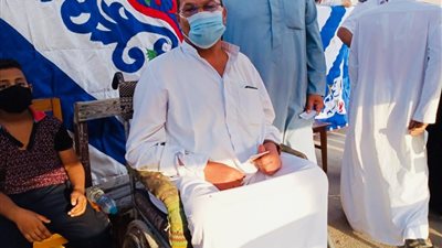 ذوي الاحتياجات الخاصة يشاركون في انتخابات مجلس الشيوخ بكفر الشيخ: “واجب وطني” (صور)