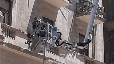 النيابة تتحفظ على ملف عقار شارع قصر النيل المنهار