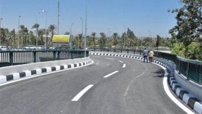 غلق مطلع كوبرى 6 بطريق الواحات بالاتجاه القادم من طريق وصلة دهشور الشمالية