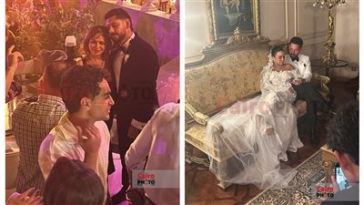 40 صورة من حفل زفاف نجل شقيق إلهام شاهين بحضور نجوم الفن 