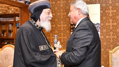 البابا تواضروس الثاني يستقبل رئيس مجلس أمناء التحالف الوطني