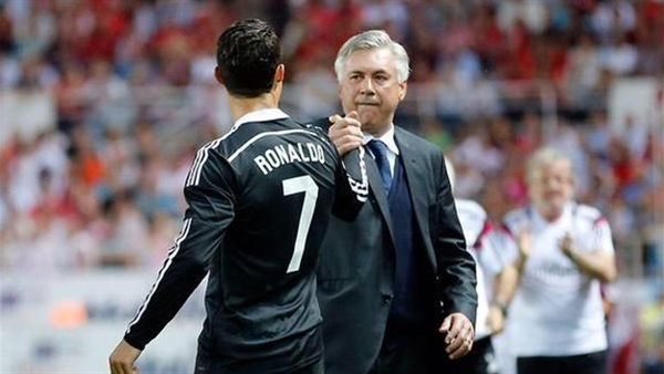 كارلو أنشيلوتي وكريستيانو