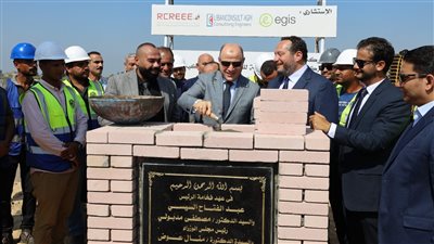 محافظ كفر الشيخ يضع حجر الأساس لمصنع تدوير المخلفات الصلبة البلدية بقرية الحمراوي