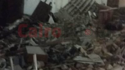 الحماية المدنية تبحث عن ضحايا أسفل عقار شكلاني المنهار في شبرا مصر