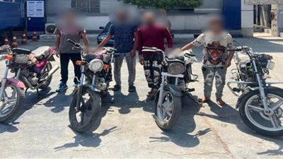 سرقة ونشل هواتف ودراجات.. الداخلية تضبط 6 متهمين خلال حملات مكبرة | صور