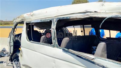 إصابة 10 أشخاص في تصادم ميكروباص وملاكي على طريق مصر إسكندرية الصحراوي