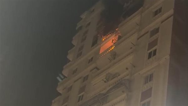 حريق شقتين بالإسكندرية