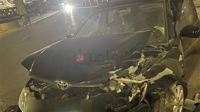 مصرع شخصين في تصادم سيارة ملاكي بجمل على طريق بني سويف - الزعفرانة 