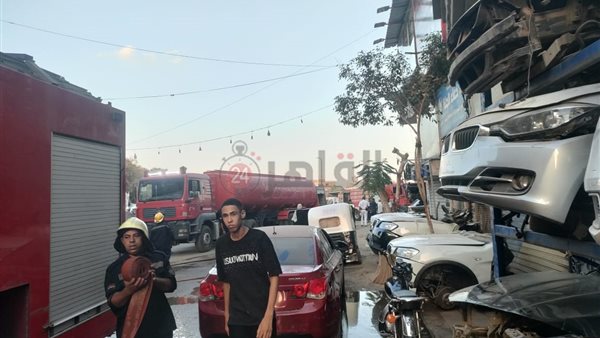 حريق بجوار المعهد