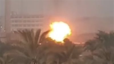 البحث الجنائي يعاين موقع حريق محدود بشركة بترول بطريق سيدي كرير 