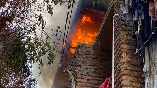 حريق شقة سكنية بالأقصر