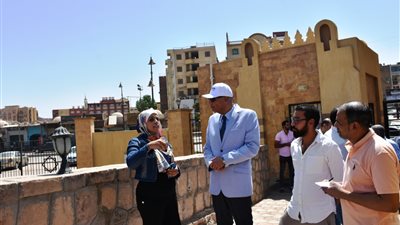 محافظ أسوان يتفقد أعمال تطوير منطقة الطابية الأثرية.. ويكلف باستكمال مراحل المشروع
