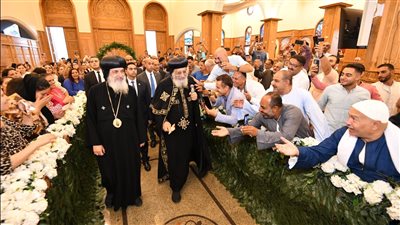 البابا تواضروس الثاني يدشن كنيسة القديسة رفقة وأولادها في الصالحية الجديدة 