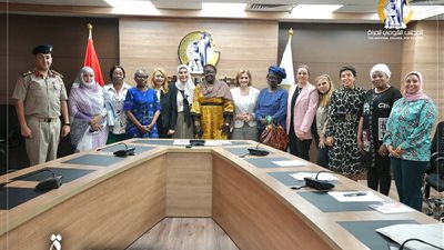 المجلس القومي للمرأة يجتمع بوفد من زوجات عدد من القادة العسكريين الأفارقة