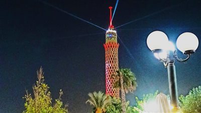 حقيقة إضاءة برج القاهرة باللون الأحمر تزامنا مع احتفال الأهلي بتحقيق لقب درع الدوري الـ 44 