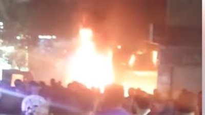 نشوب حريق في عقار سكني بمنطقة كفر طهرمس