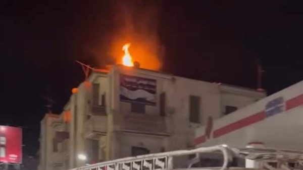 حريق بمدخنة أحد المطاعم