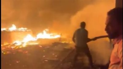 السيطرة على حريق الحي الشعبي بمدينة الإنتاج الإعلامي 