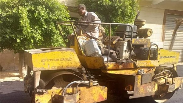 رصف الطرق بالمنيا