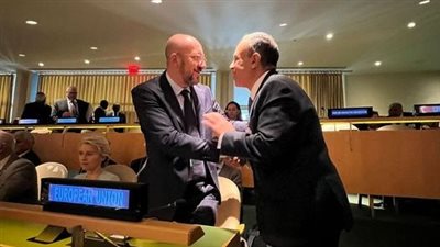 وزير الخارجية يطالب بتسريع تحويل الشريحة الأولى من الحزمة التمويلية مع الاتحاد الأوروبي