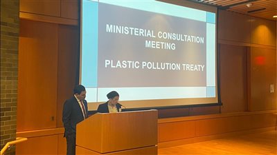 وزيرة البيئة تترأس الجلسة الوزارية الاستشارية حول معاهدة التلوث البلاستيكي